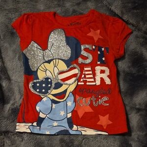 Disney Red and Blue Minnie Mouse Kids Tee